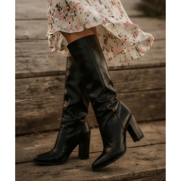 a new day Shoes - Bd. MSRP $60 NWT A NEW DAY SLEEK POINTED TOE BLOCK HEEL BOOTS ♡SIZE 7♡